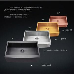 <span class=keywords><strong>อ่าง</strong></span><span class=keywords><strong>ล้าง</strong></span><span class=keywords><strong>จาน</strong></span>ครัวแบบช่องเดียวขนาดใหญ่ ทำด้วยมือ ผิวขัดเงา สแตนเลสหนา แบบสองช่อง สำหรับ<span class=keywords><strong>ล้าง</strong></span><span class=keywords><strong>จาน</strong></span>และผัก มีรูสองรู - Product Image 4