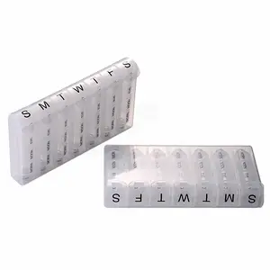 Tùy Chỉnh Thuốc Pill Box 7 Ngày Vòng Mini Thuốc Dispenser Hộp Hàng Tuần Pill Box