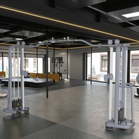 Machine de musculation à câbles croisés en métal XinruiFintness XCT24 avec pile de poids de 80 kg pour l'entraînement en force unisexe