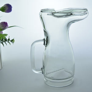 Barattolo di vetro per birra a forma di stivale per scarpe da 600ml/1L manico in vetro tedesco - Product Image 4