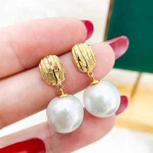 Accesorios de Plata S925 para DIY con Perlas, Bandeja Vacía para Perlas Redondas de 8-12mm, 21 Espirales para Pendientes, Joyería de Plata Moderna - Product Image 1