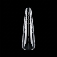 140 pièces/boîte – Nouveaux moules à ongles papillon français en acrylique pour extension rapide, sans papier, en gel cristal, pour extension d'ongles en gel