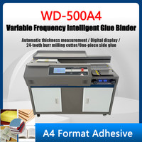 Machine de reliure intelligente à colle thermofusible WD-500A4 automatique, nouvelle, haute vitesse, à fréquence variable, pour reliure avec colle latérale