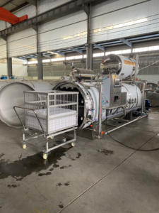 Stérilisateur industriel pour aliments, Machine pour bocaux en verre, stérilisateur à vapeur - Product Image 4