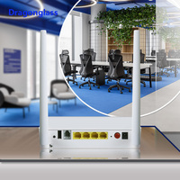 Módem Xpon Gpon 1 * GE + 3 * FE + 1 * POTS + 1 * WLAN de doble banda 802.11N + 1 * USB2.0 Wifi Red de fibra óptica ONT ONU Router