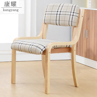 Chaises de salon, chaises modernes en bois massif courbé, fauteuils en cuir tissu, chambres, hôtels, salons, villas
