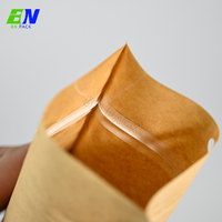 Bolsa de Papel Kraft Biodegradable con Base para Café en Grano, Nueces, Té y Empaque de Alimentos Secos Orientados a la Exportación
