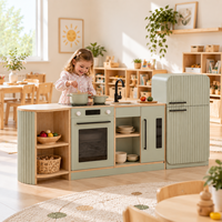 Ensemble de jeu de cuisine en bois Montessori pour enfants jouet pour faire semblant de jouer à la cuisine jeu de rôle garderie meubles préscolaires jouet éducatif