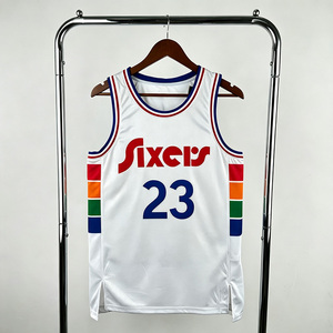 <span class=keywords><strong>Maillot</strong></span> de basket-ball personnalisé en gros avec logo, <span class=keywords><strong>maillot</strong></span> de basket-ball Philadelphia <span class=keywords><strong>76ers</strong></span>, <span class=keywords><strong>maillot</strong></span> d'entraînement respirant en mesh - Product Image 4