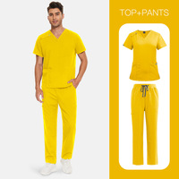 Ensemble trois pièces : Blouse de laboratoire, tenue médicale à séchage rapide, uniforme d'infirmière transfrontalier (style européen/américain)