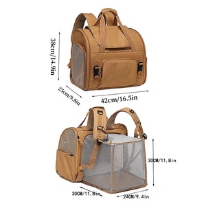 Tas Ransel Pengangkut Hewan Peliharaan: Tas Ransel Kucing Kapasitas Besar yang Dapat Diperluas, Tas Perjalanan Portabel Lipat untuk Anjing dan Kucing Kecil & Sedang - Product Image 2