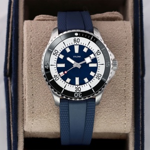 <b>Automatic</b> Mechanical Dial Men's Wristwatch with Rubber Strap and Luminous square Hour Markers for Analog Can customize logo - Product Image 5