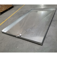 Bac de récupération de condensats pour climatiseur en acier galvanisé, épaisseur 0,6 mm, design moderne, garantie 1 an