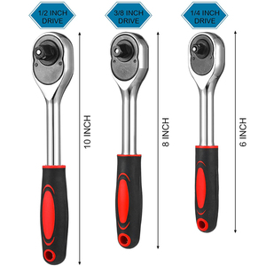 Phát Hành Nhanh Bánh Răng 24 Răng Có Thể Đảo Ngược 1/4, 3/8, 1/2 Inch Ổ Cắm <span class=keywords><strong>Ratchet</strong></span> Cờ Lê - Product Image 4