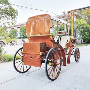 Factory Outlet Royal Horse Carriage Fabricante Wedding Vehicle Wagon Sightseeing Electric Horseless Carriage en venta - Product Image 3