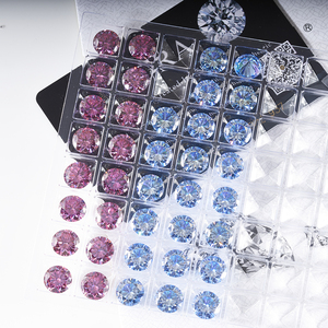 Moissanite Pierre <span class=keywords><strong>de</strong></span> <span class=keywords><strong>Diamant</strong></span> <span class=keywords><strong>Prix</strong></span> <span class=keywords><strong>de</strong></span> Gros Lâche Vert Champagne Gris Bleu Noir Jaune Rose Couleur Moissanite - Product Image 1