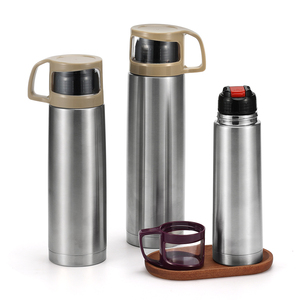 Nueva taza con tapa de mango 500ml 750ml <span class=keywords><strong>1000ml</strong></span> Frasco de bala de acero inoxidable al vacío con manga Vaso aislado clásico para bebidas - Product Image 4