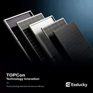 ระบบผลิตไฟฟ้าพลังงานแสงอาทิตย์และพลังงานลมแบบไฮบริด ESSLUCKY ชนิด N-TYPE โมโนคริสตัลไลน์ 575-625 วัตต์ พร้อมแผงอินเวอร์เตอร์แบบสายพานและแผงควบคุมความร้อน - Product Image 2