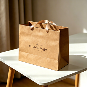 Kraft <b>Paper</b> Bag Packaging Gift Shopping Kraft <b>Paper</b> Bag with Handle Custom Factory Biodegradable - Product Image 1