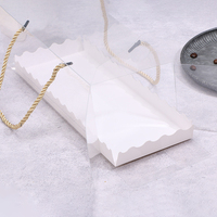 Usine Wistac Emballage personnalisé de boîte à gâteau en plastique transparent portable Boîte d'emballage de gâteau en PVC PET pour tarte au fromage avec cordes