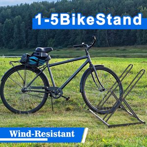 Support de stationnement pour <span class=keywords><strong>2</strong></span> vélos, support de vélo extérieur robuste pour VTT, support de vélo pour garage, support de vélo gain de place - Product Image 2