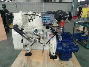 Китайские собранные судовые дизельные двигатели Cummins 4BTA3.9 3.9 л 120 л.с. с электрическим приводом, 4-цилиндровые, для основного тягового двигателя лодки, с редуктором и насосом - Product Image 2