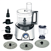 Robot culinaire électrique multifonction professionnel 5-en-1, 1000W, en acier inoxydable, portable, sans BPA, pour usage domestique, design élégant
