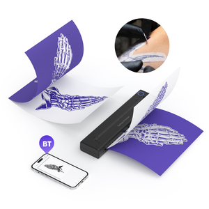 May mắn Jingle <span class=keywords><strong>Bluetooth</strong></span> <span class=keywords><strong>A4</strong></span> mini xách tay <span class=keywords><strong>bluetooth</strong></span> Tattoo máy in cho máy tính và điện thoại iOS và Android - Product Image 2
