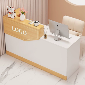Comptoir de caisse en bois durable, moderne et minimaliste pour magasin de vêtements, salon de beauté, supermarché, hôpital, école - Product Image 2