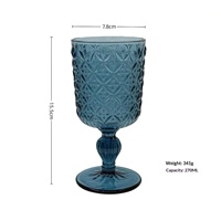 Verre à vin rouge épais gaufré, design moderne et minimaliste, modèle pour la maison, vente en gros d'usine