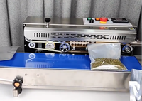 Machine de scellage continu 770A pour films et sachets alimentaires – Scelleuse à bande horizontale thermique