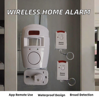 Sistem Alarm Wi-Fi Portabel Anti Maling dengan Sensor Gerak PIR Manusia, Detektor Gerak Rumah Wolf Guard, Kontrol Jarak Jauh, Plastik