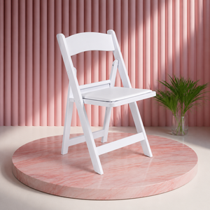 <b>White</b> Resin Modern Comfortable Lightweight Foldable Water Resistant <b>Chair</b> for Hotel <b>Dining</b> Villa Outdoor Outdoor Furniture - Product Image 1