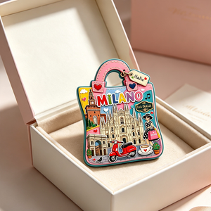 Imán de nevera de madera de Zhejiang con diseño de <span class=keywords><strong>Milan</strong></span> <span class=keywords><strong>Duomo</strong></span> La Scala, recuerdo turístico de <span class=keywords><strong>Italia</strong></span>, regalo de viaje para bodas y Pascua - Product Image 3