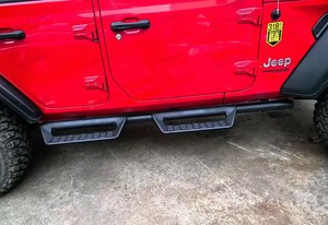 JP16 ODM aluminio lateral paso Rock Slider estribo para <span class=keywords><strong>WRANGLER</strong></span> 2018 + Offroad 4 puertas reposapiés Pedal Nurf Bar - Product Image 6