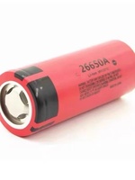 Baterai Lithium Sanyo 26650A Baru 3.7V Sel Tunggal Berkapasitas Tinggi untuk Menyelam dengan Sel Terintegrasi.
