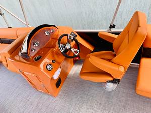 Kinlife 25ft Loisirs Ponton Bateau 15 Passagers avec Cuisine <span class=keywords><strong>Bar</strong></span> Évier Réfrigérateur Double Bimini pour Resort Location et Fête de Famille - Product Image 5