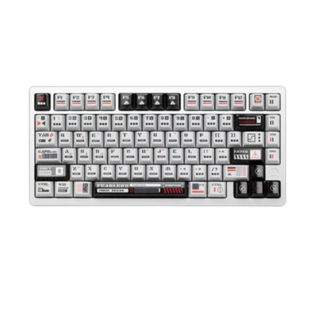 WOB Rainy75RT Exclusive Customized Gaming Mechanical Axis Keyboard with CNC Aluminum Frame and RGB Lighting