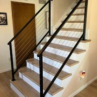 Anewson Poteau de balustrade décoratif élégant en acier inoxydable et cristal de luxe pour escalier
