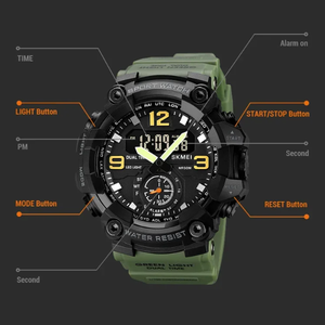 Reloj Deportivo de Moda SKMEI 1965 para Hombre, Relojes de Pulsera Digitales para Hombre, Resistentes al Agua y a los Golpes, con Fecha, Cuenta Regresiva, Reloj 1637, Reloj Hombre - Product Image 2