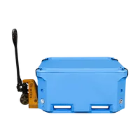 Caisses en plastique solides recyclables de palette pour l'eau et les fruits de mer pour le stockage logistique et la gestion de cargaison