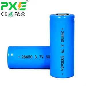 リチウムイオン電池3.7V 26650円筒形バッテリーパック5000mAh3000mAh卸売/充電式