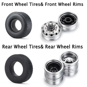 10 Uds. Llantas y neumáticos para <span class=keywords><strong>Tamiya</strong></span> 1/14 <span class=keywords><strong>RC</strong></span> remolque Tractor camión <span class=keywords><strong>RC</strong></span> parte <span class=keywords><strong>Accesorios</strong></span> - Product Image 5