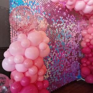 Hình lục giác Giấc Mơ Màu Xanh sequin Bảng điều chỉnh 3D ánh sáng lung linh tường sang trọng Đảng ý tưởng tuyệt vời đám cưới kỳ nghỉ trang trí <span class=keywords><strong>spangle</strong></span> ảnh gian hàng bối cảnh - Product Image 3