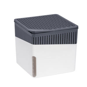 WENKO Raumentfeuchter Cube 1000g 16,5x15,7x16,5cm weiss grau - Product Image 1