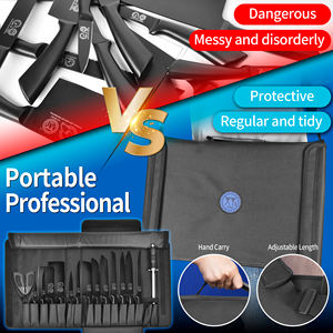 Juego <span class=keywords><strong>de</strong></span> Cuchillos <span class=keywords><strong>de</strong></span> Cocina con Mango Recubierto, Impermeables, con Bolsa <span class=keywords><strong>de</strong></span> Tela Oxford Portátil, Cuchillo <span class=keywords><strong>de</strong></span> Chef, Cuchillo Chino para Cortar, Cuchillo <span class=keywords><strong>de</strong></span> Cocina - Product Image 3