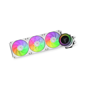 Liquido <span class=keywords><strong>Cpu</strong></span> Cooler 360mm raffreddamento ad acqua PC radiatore Argb case ventola schermo LCD con <span class=keywords><strong>Display</strong></span> Baidi360 <span class=keywords><strong>Display</strong></span> digitale bianco - Product Image 4