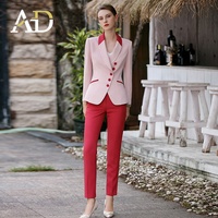 Costumes pour dames pour mariage ensemble deux pièces jupe couleur personnalisée violet rose meilleure qualité que les costumes formels pour femmes de Turquie