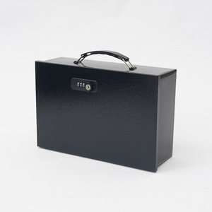 Portable Fire-Proof Metal <strong>Tool</strong> &amp; Document Storage Box with Fingerprint Lock Money &amp; Valuables <strong>Safe</strong> for Office or Home Use - Product Image 5