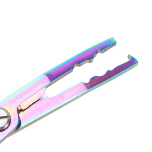Alicates para señuelos de pesca de acero inoxidable con punta curva, coloridos y duraderos - Product Image 4